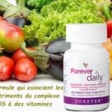 Forever Daily formule exclusive breveté de 55 ingrédients qui associe les nutriments du complexe AOS à des vitamines
