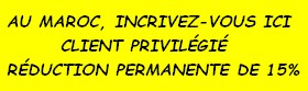 client privilégié au maroc réduction - 15%