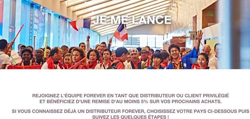 inscription distributeur forever living products